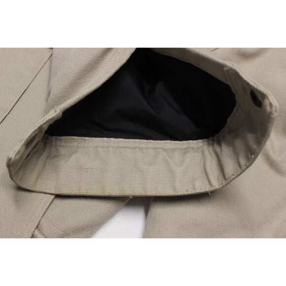 Duluth Trading men's duck canvas fleece lined long chore utility coat M - Picture 13 of 16
